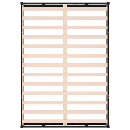 Solid Wood Black Bed Frame 160x200cm - No Mattress Included