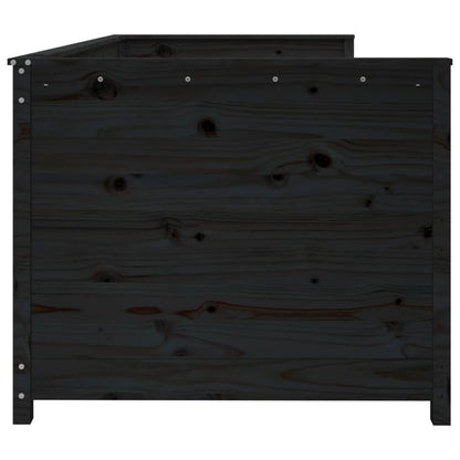 Black Solid Pine Day Bed Frame, 75x190 cm, No Mattress Included