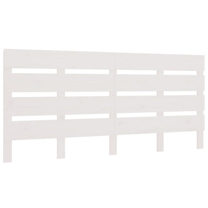 Solid Wood Pine Headboard, White, 140x3x80 cm - Elegant & Durable