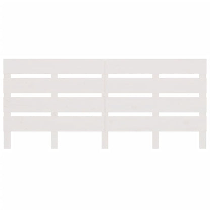 Solid Pine Wood Headboard, White 160x3x80 cm - Elegant & Durable