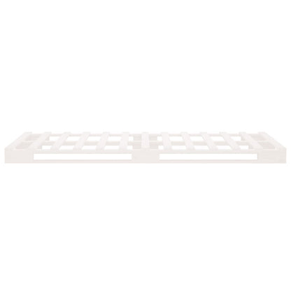 White Solid Wood Pallet Bed Frame 90x200 cm - Mattress Not Included