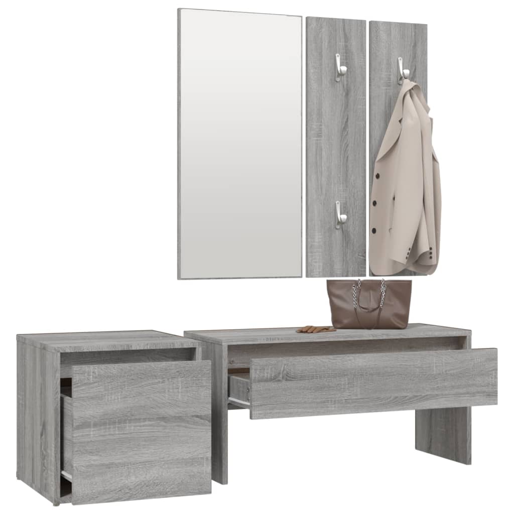 Grey Sonoma Engineered Wood Hallway Furniture Set