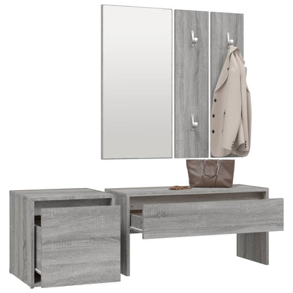 Grey Sonoma Engineered Wood Hallway Furniture Set