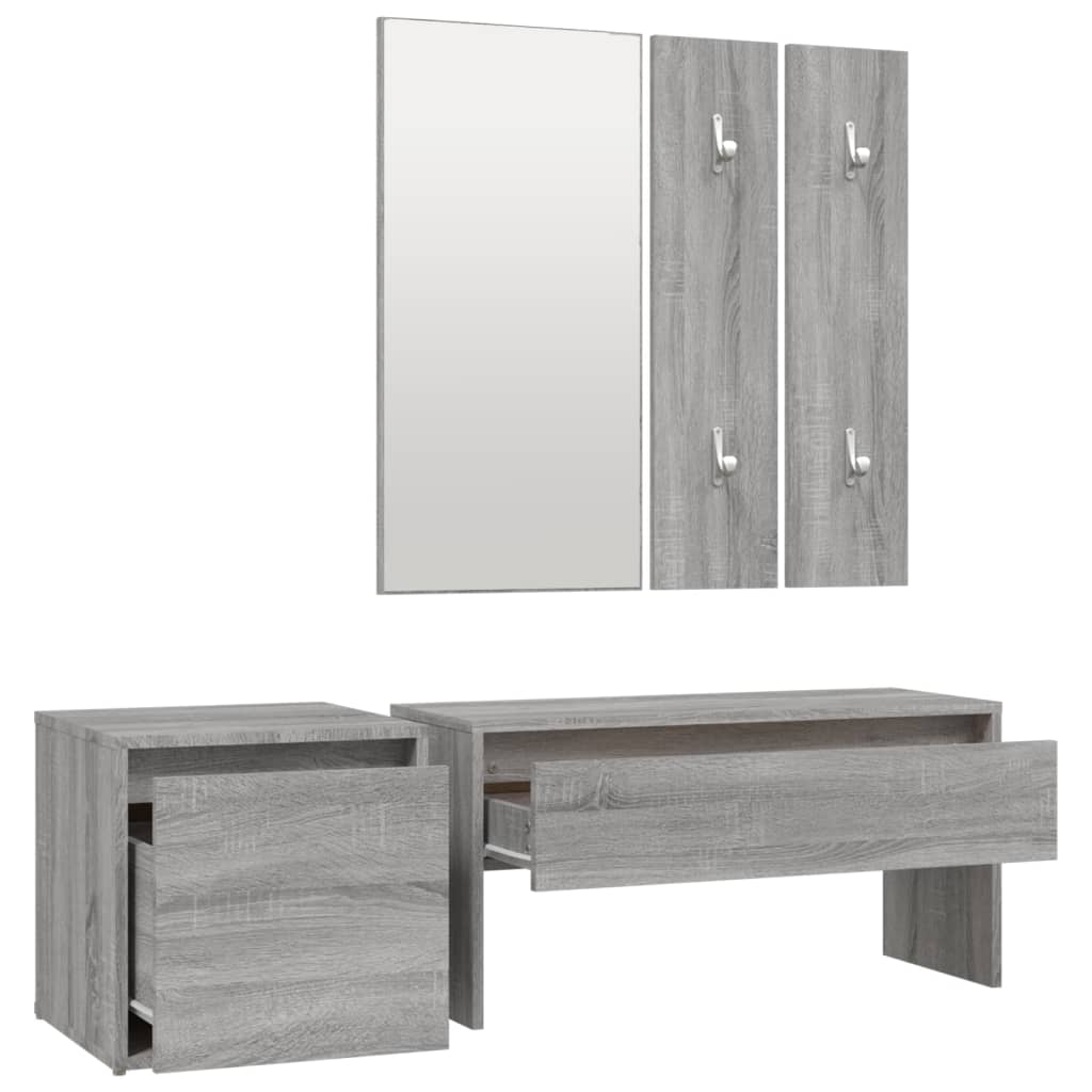Grey Sonoma Engineered Wood Hallway Furniture Set
