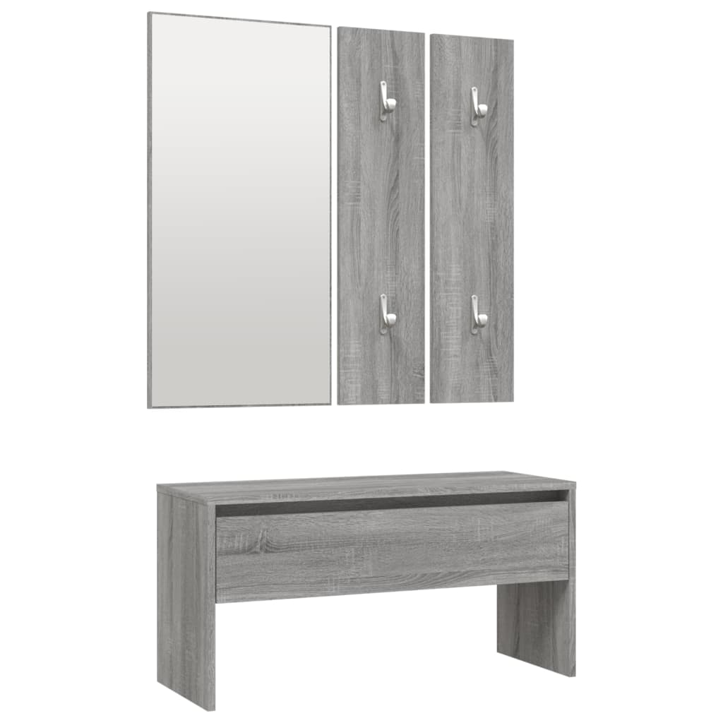 Grey Sonoma Engineered Wood Hallway Furniture Set