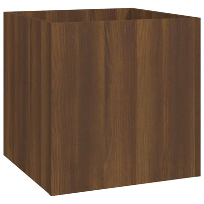 Brown Oak Hallway Furniture Set - Engineered Wood Elegance