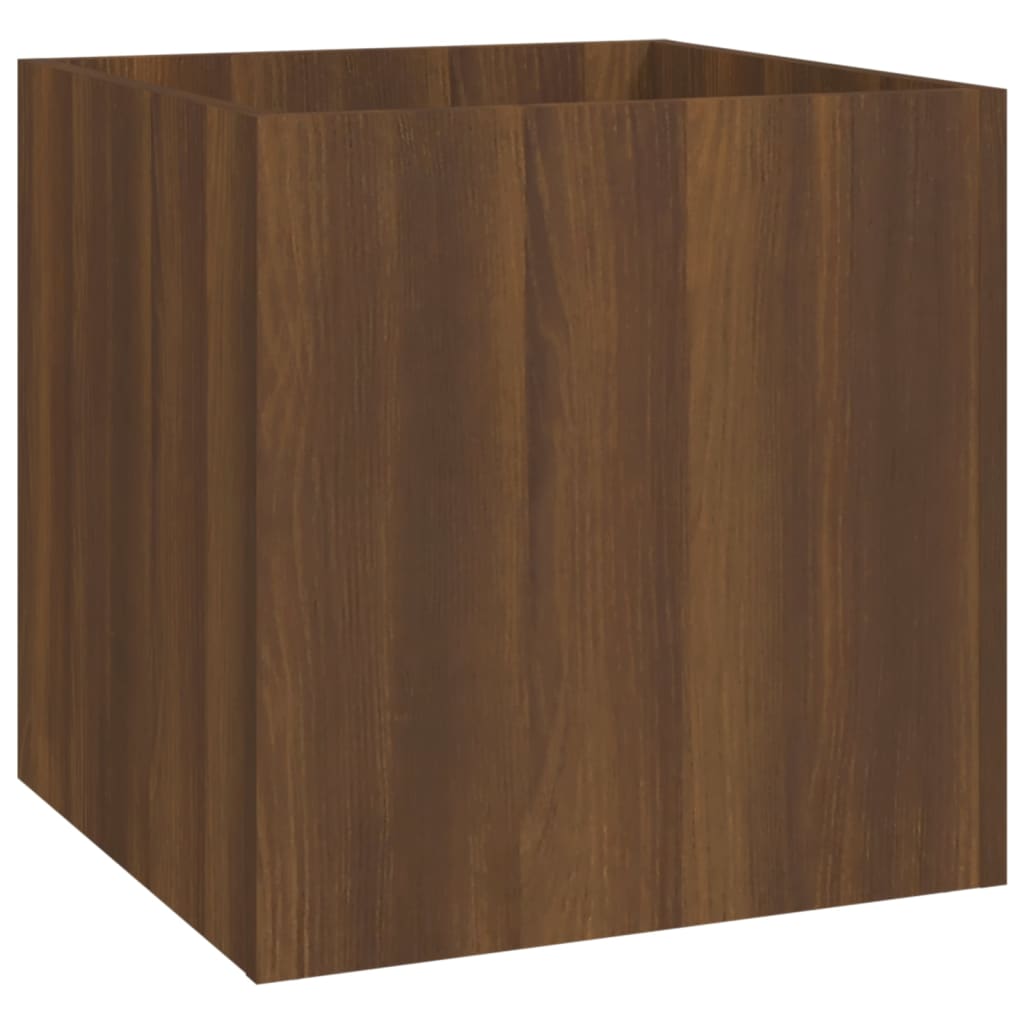 Brown Oak Hallway Furniture Set - Engineered Wood Elegance