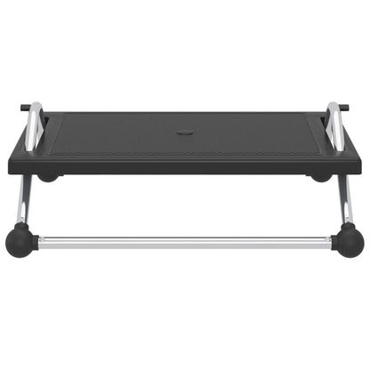Footrest Black 45x40x13.5 cm