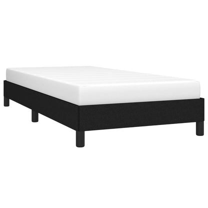 Black 90x190cm Single Bed Frame - Fabric Covered, No Mattress
