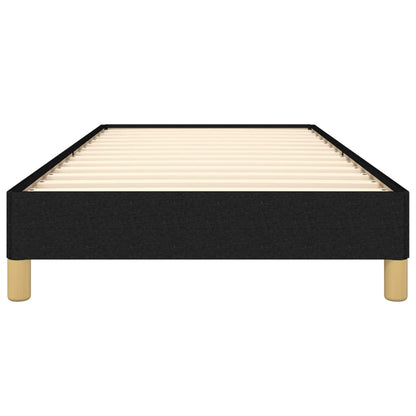 Black Fabric Single Bed Frame 90x190 cm - Mattress Not Included