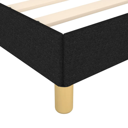 Black Fabric Single Bed Frame 90x190 cm - Mattress Not Included