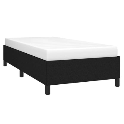 Bed Frame without Mattress Black 90x190 cm Single Single Fabric