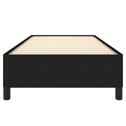 Bed Frame without Mattress Black 90x190 cm Single Single Fabric