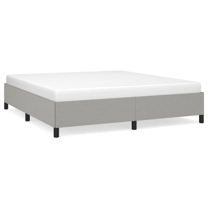 Light Grey Super King Fabric Bed Frame - No Mattress Included