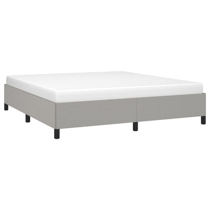 Light Grey Super King Fabric Bed Frame - No Mattress Included