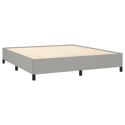 Light Grey Super King Fabric Bed Frame - No Mattress Included