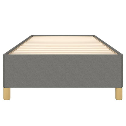 Dark Grey Fabric Single Bed Frame 90x190 cm - No Mattress Included