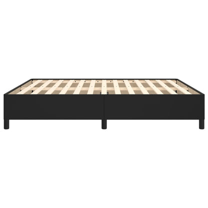 Black Super King Faux Leather Bed Frame - Mattress Not Included