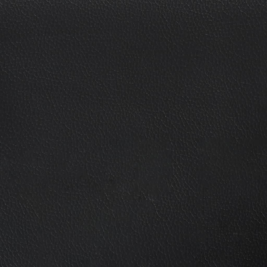 Black Super King Faux Leather Bed Frame - Mattress Not Included