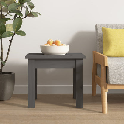 Coffee Table Grey 35x35x30 cm Solid Wood Pine