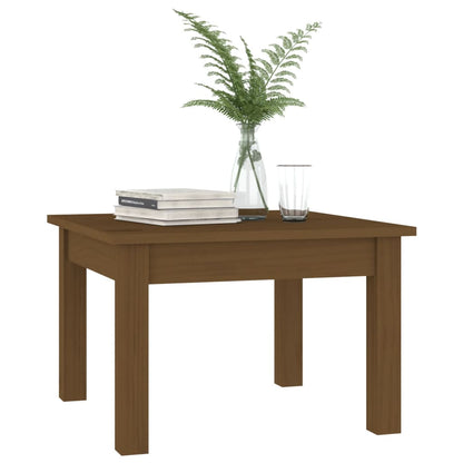 Coffee Table Honey Brown 45x45x30 cm Solid Wood Pine