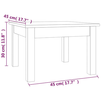 Coffee Table Honey Brown 45x45x30 cm Solid Wood Pine