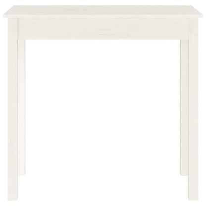 Solid Pine Console Table in White - 80x40x75 cm