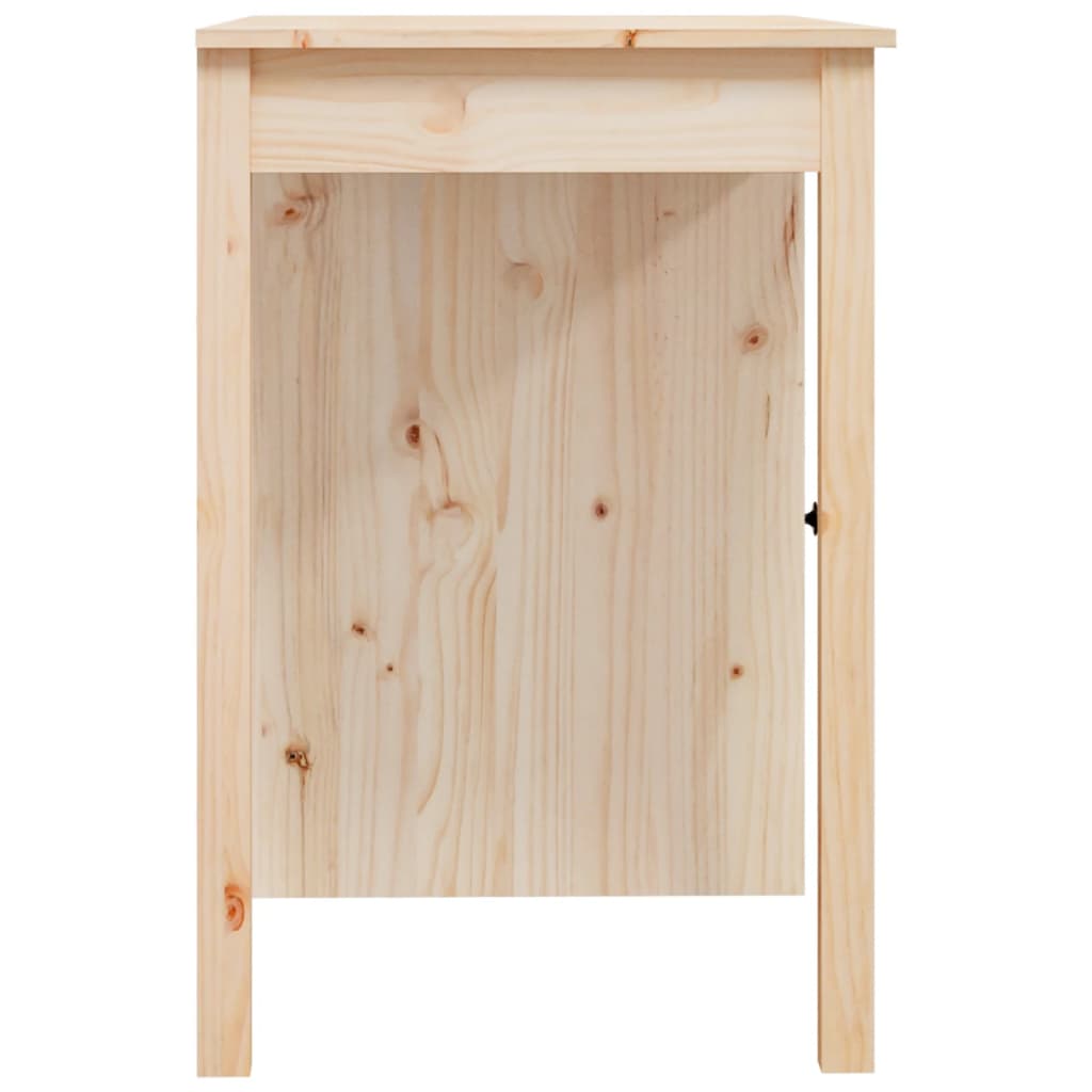 Solid Pine Wood Desk 100x50x75 cm - Natural Finish
