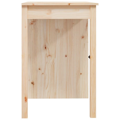 Solid Pine Wood Desk 100x50x75 cm - Natural Finish