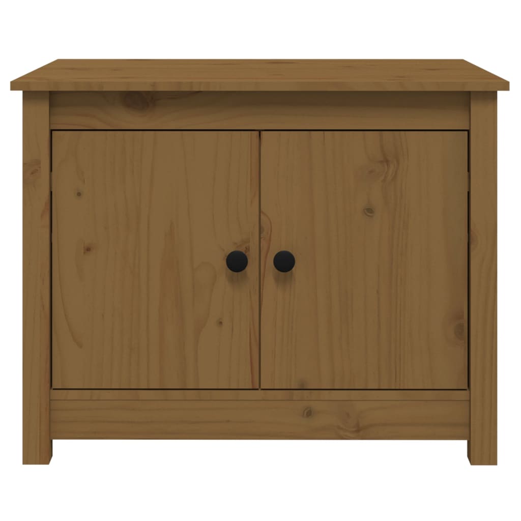 Coffee Table Honey Brown 71x49x55 cm Solid Wood Pine