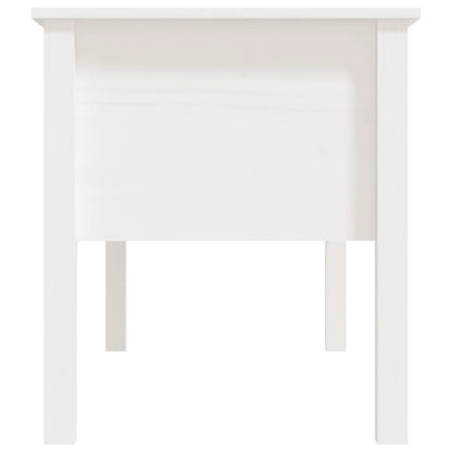 Coffee Table White 102x49x55 cm Solid Wood Pine