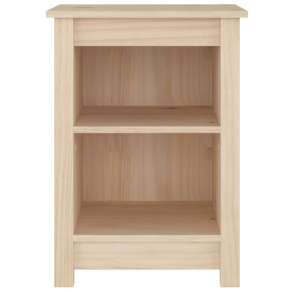 Solid Pine Bedside Cabinets 2pcs - 40x35x55cm Natural Wood Finish