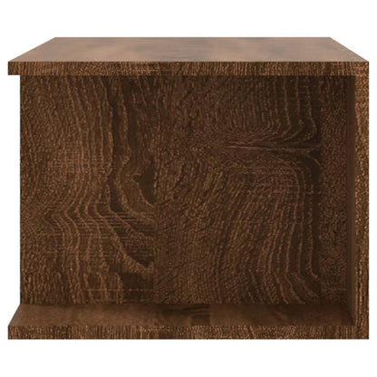 TV Cabinet with LED Lights Brown Oak 90x39x30 cm