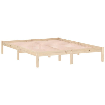 Solid Pine Queen Bed Frame 152x203 cm - No Mattress Included