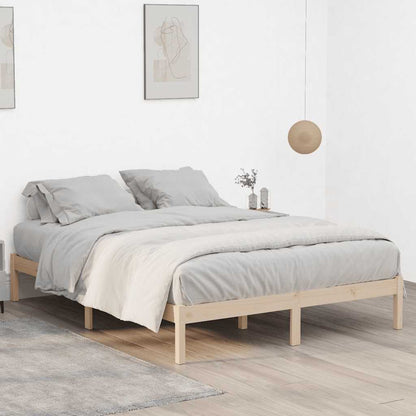 Solid Pine King Bed Frame 193x203 cm - No Mattress Included