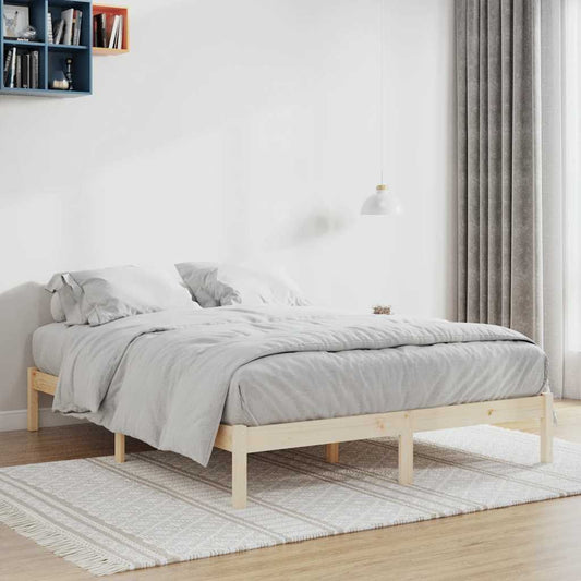 Solid Pine King Bed Frame 193x203 cm - No Mattress Included