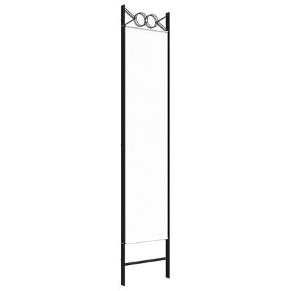White Fabric 3-Panel Room Divider, 120x200 cm - Stylish Privacy Solution