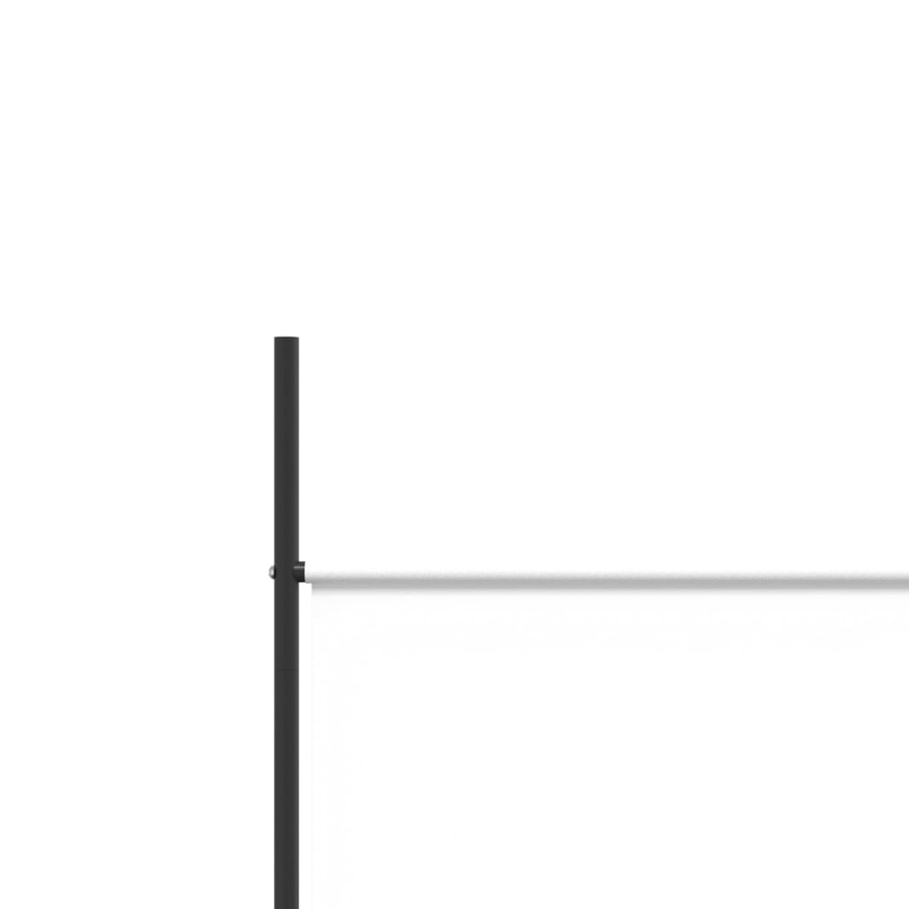 White 5-Panel Fabric Room Divider 250x200 cm - Stylish Privacy Screen