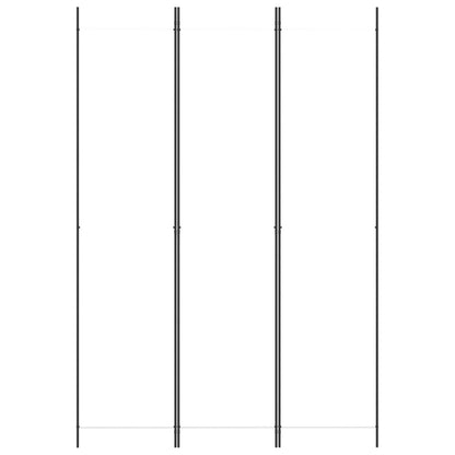 Elegant White Fabric 3-Panel Room Divider - 150x220 cm