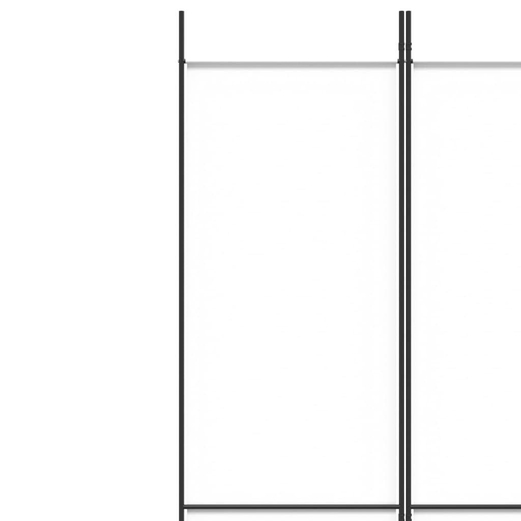 Elegant White Fabric 3-Panel Room Divider - 150x220 cm