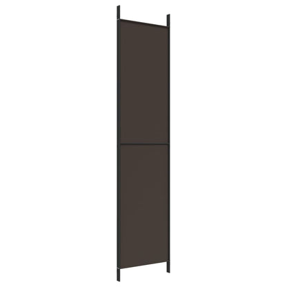 Brown Fabric 3-Panel Room Divider 150x220 cm - Stylish Privacy Screen