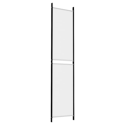 White Fabric 3-Panel Room Divider - 150x220 cm