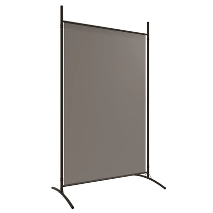 Anthracite Fabric 2-Panel Room Divider, 175x180 cm