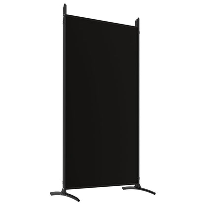 Elegant Black Fabric 5-Panel Room Divider - 433x180 cm