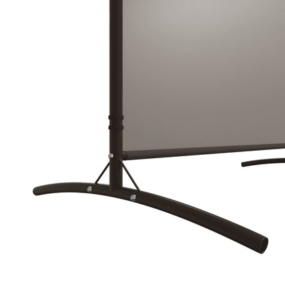 Anthracite Fabric 2-Panel Room Divider, 348x180 cm
