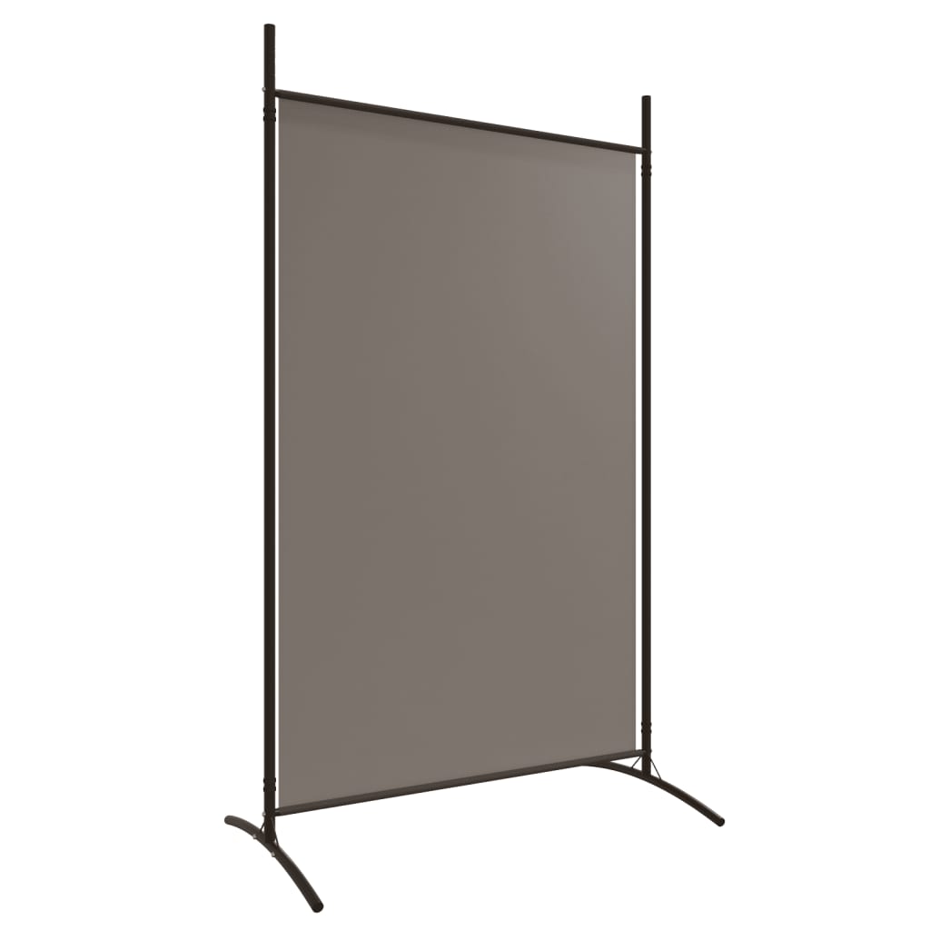 Anthracite Fabric 3-Panel Room Divider - 525x180 cm Partition Screen