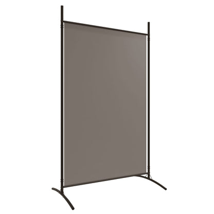 Anthracite Fabric 3-Panel Room Divider - 525x180 cm Partition Screen