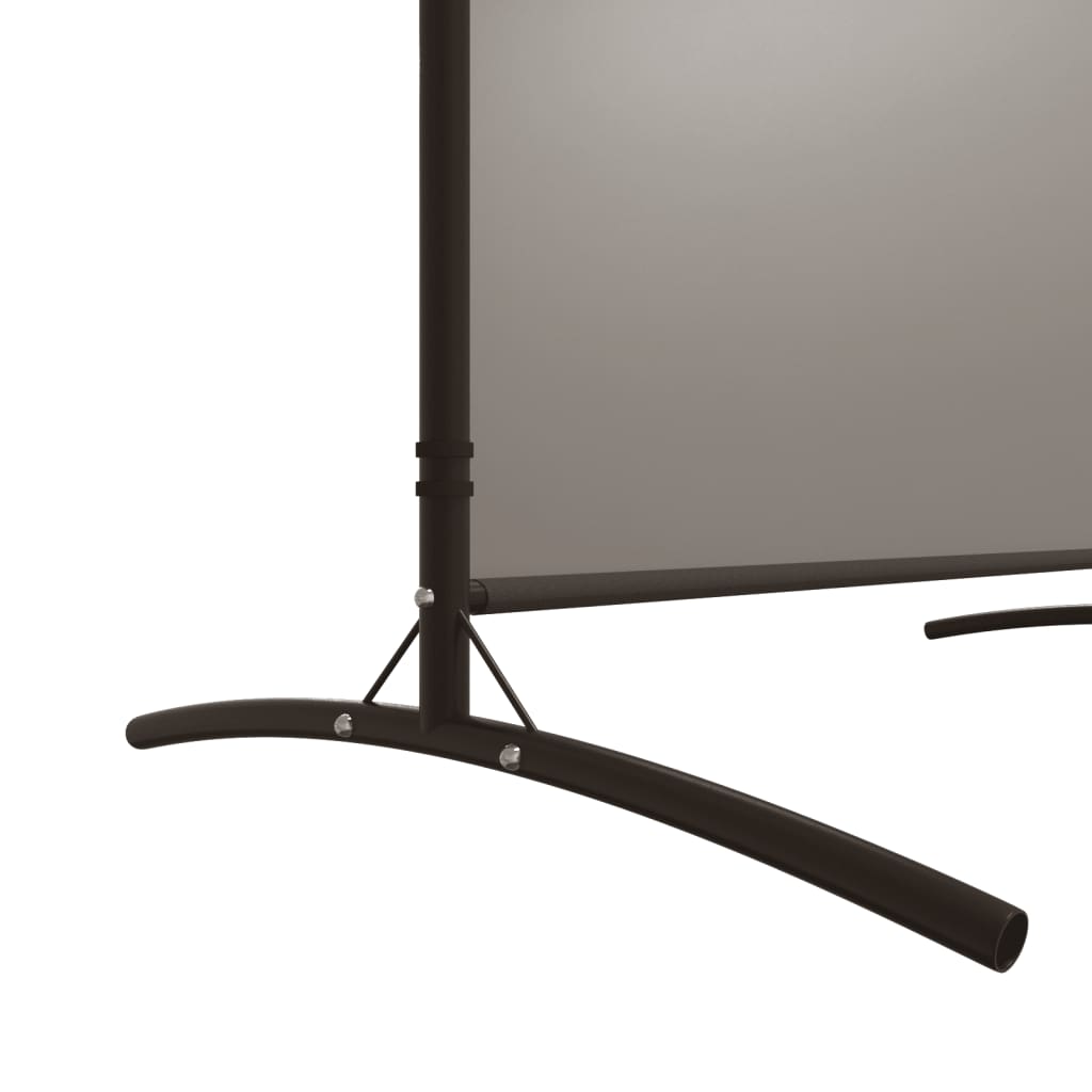Anthracite Fabric 3-Panel Room Divider - 525x180 cm Partition Screen