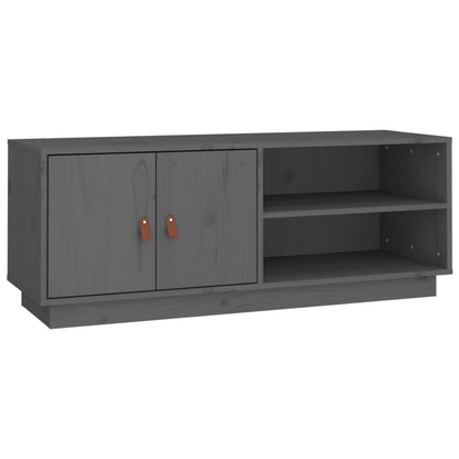 TV Cabinet Grey 105x34x40 cm Solid Wood Pine