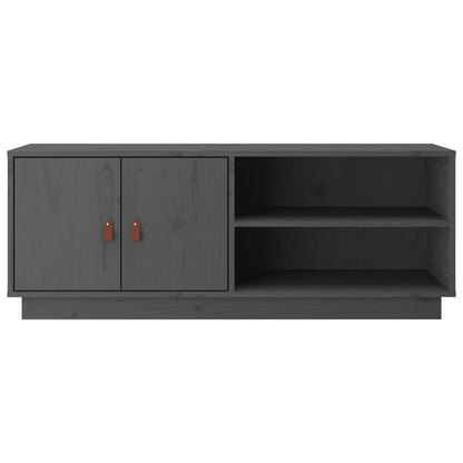 TV Cabinet Grey 105x34x40 cm Solid Wood Pine
